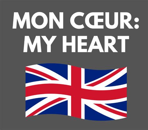 heart traduction francais|mon coeur french to english.